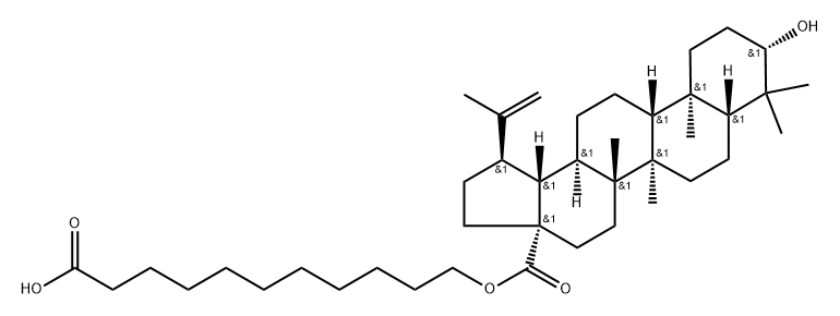 Lup-20(29)-en-28-oic acid, 3-hydroxy-, 10-carboxydecyl ester, (3β)- (9CI) Structure