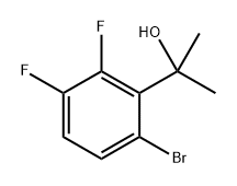 Benzenemethanol, 6-bromo-2,3-difluoro-α,α-dimethyl- Structure