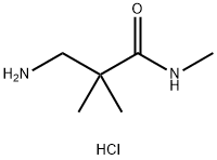 3-Amino-N,2,2-trimethylpropanamide hydrochloride Structure