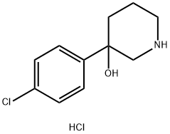 3-(4-chlorophenyl)piperidin-3-ol hydrochloride Structure