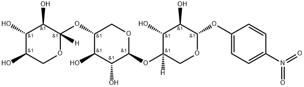 4-Nitrophenyl b-D-xylotrioside 구조식 이미지