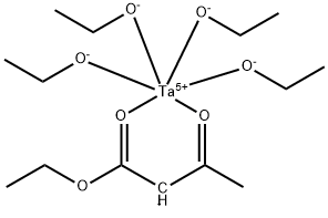 Tantalum, tetraethoxy(hydrogen acetoacetato)-,ester Structure