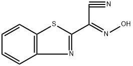 2-Benzothiazoleacetonitrile,-(hydroxyimino)-,(E)-(9CI) Structure