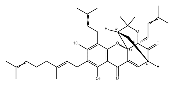 Desoxygambogenin Structure