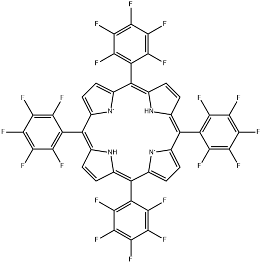 21H,23H-Porphine, 22,24-dihydro-5,10,15,20-tetrakis(pentafluorophenyl)-, ion(2-) Structure