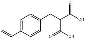 2-[(4-Ethenylphenyl)methyl]propanedioic acid 구조식 이미지