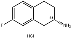 (S)-7-Fluoro-1,2,3,4-tetrahydronaphthalen-2-amine hydrochloride 구조식 이미지