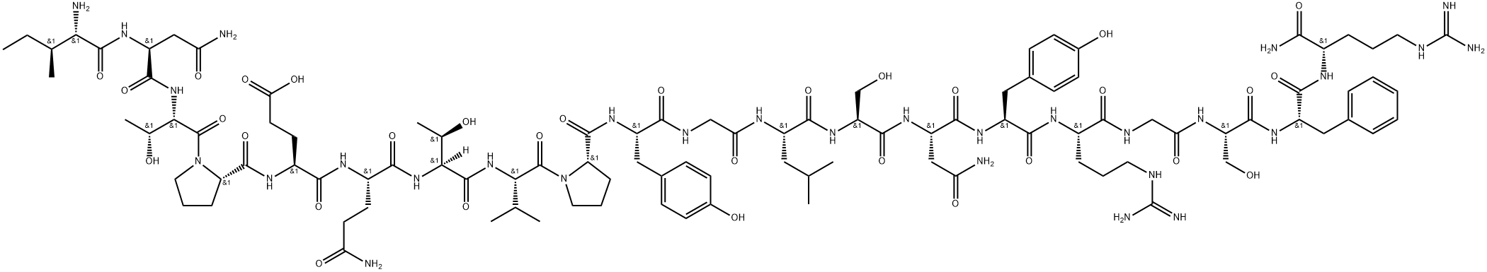 Big Endothelin-3 (22-41) amide (human) trifluoroacetate salt H-Ile-Asn-Thr-Pro-Glu-Gln-Thr-Val-Pro-Tyr-Gly-Leu-Ser-Asn-Tyr-Arg-Gly-Ser-Phe-Arg-NH2 trifluoroacetate salt 구조식 이미지