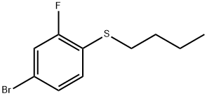 (4-bromo-2-fluorophenyl)(butyl)sulfane Structure