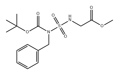 Methyl 2-[({benzyl[(tert-butoxy)carbonyl]amino}sulfonyl)amino]acetate Structure