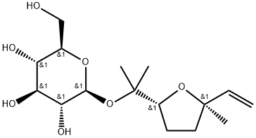 β-D-Glucopyranoside, 1-[(2R,5R)-5-ethenyltetrahydro-5-methyl-2-furanyl]-1-methylethyl Structure