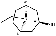 8-Azabicyclo[3.2.1]octan-3-ol, 8-ethyl-, (3-endo)- Structure