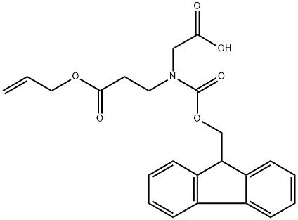 β-Alanine, N-(carboxymethyl)-N-[(9H-fluoren-9-ylmethoxy)carbonyl]-, 1-(2-propenyl) ester (9CI) Structure