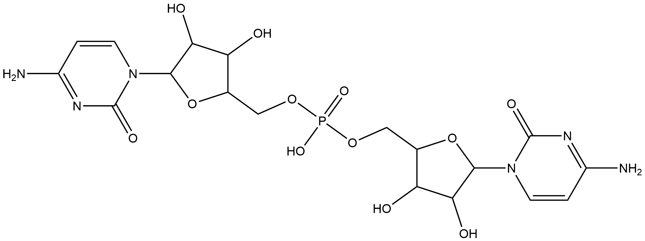 Cytidine, β-D-arabino-cytidylyl-(5'→5')- (9CI) Structure