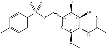 메틸2-(아세틸아미노)-2-데옥시-α-D-알트로피라노사이드6-(p-메틸벤젠술포네이트) 구조식 이미지
