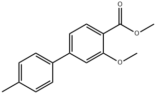 Methyl 3-methoxy-4'-methyl-[1,1'-biphenyl]-4-carboxylate Structure