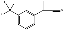 Benzeneacetonitrile, α-methyl-3-(trifluoromethyl)- Structure