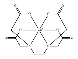 (Ethylenediaminetetraacetato)cerium(-) Structure