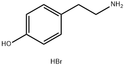 Phenol, 4-(2-aminoethyl)-, hydrobromide (1:1) 구조식 이미지