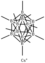 Permethyl-1-carbadodecaborate,cesiumsalt Structure