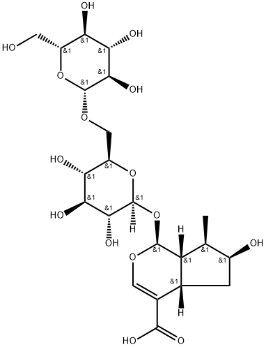 8-Epi-Loganic acid-6'-O-β-D-glucoside 구조식 이미지