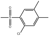 1-Chloro-4,5-dimethyl-2-(methylsulfonyl)benzene Structure