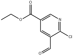 ethyl 6-chloro-5-formylnicotinate Structure