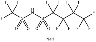 1-Butanesulfonamide, 1,1,2,2,3,3,4,4,4-nonafluoro-N-[(trifluoromethyl)sulfonyl]-, sodium salt (1:1) Structure