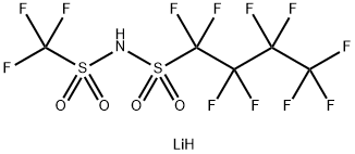 1-Butanesulfonamide, 1,1,2,2,3,3,4,4,4-nonafluoro-N-[(trifluoromethyl)sulfonyl]-, lithium salt (1:1) Structure
