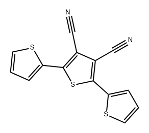 3',4'-dicyano-2,2':5',2''-trithiophene 구조식 이미지