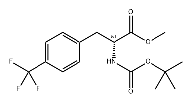 methyl (R)-2-((tert-butoxycarbonyl)amino)-3-(4-(trifluoromethyl)phenyl)propanoate Structure