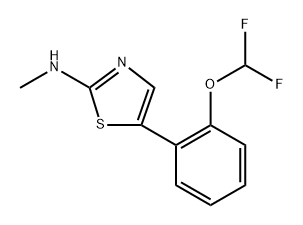 5-(2-(difluoromethoxy)phenyl)-N-methylthiazol-2-amine Structure