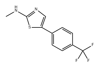 N-methyl-5-(4-(trifluoromethyl)phenyl)thiazol-2-amine Structure