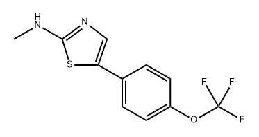 N-methyl-5-(4-(trifluoromethoxy)phenyl)thiazol-2-amine 구조식 이미지