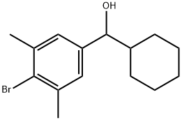 4-Bromo-α-cyclohexyl-3,5-dimethylbenzenemethanol Structure