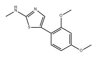 5-(2,4-dimethoxyphenyl)-N-methylthiazol-2-amine 구조식 이미지