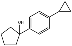 1-(4-cyclopropylphenyl)cyclopentanol 구조식 이미지