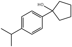 1-(4-isopropylphenyl)cyclopentanol Structure