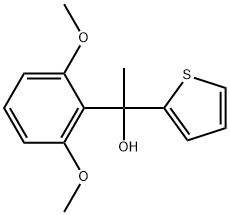 1-(2,6-dimethoxyphenyl)-1-(thiophen-2-yl)ethanol Structure