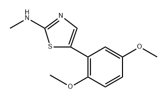 5-(2,5-dimethoxyphenyl)-N-methylthiazol-2-amine Structure