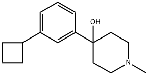 4-(3-cyclobutylphenyl)-1-methylpiperidin-4-ol Structure