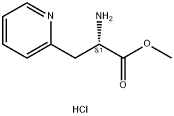2-Pyridinepropanoic acid, α-amino-, methyl ester, hydrochloride (1:2), (αS)- 구조식 이미지