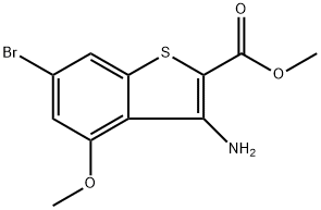 Methyl 3-amino-6-bromo-4-methoxybenzo[b]thiophene-2-carboxylate Structure