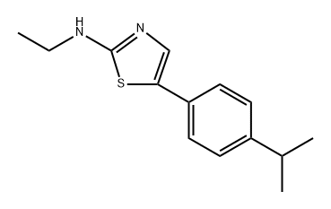 N-ethyl-5-(4-isopropylphenyl)thiazol-2-amine Structure