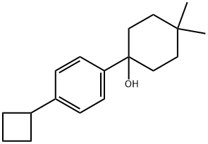 1-(4-cyclobutylphenyl)-4,4-dimethylcyclohexanol Structure