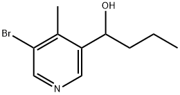 5-Bromo-4-methyl-α-propyl-3-pyridinemethanol Structure