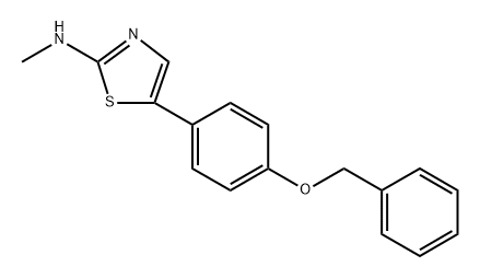 5-(4-(benzyloxy)phenyl)-N-methylthiazol-2-amine Structure