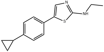 5-(4-Cyclopropylphenyl)-N-ethylthiazol-2-amine Structure