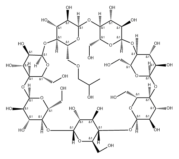 BETA-HYDROXYPROPYL-CYCLODEXTRIN Structure