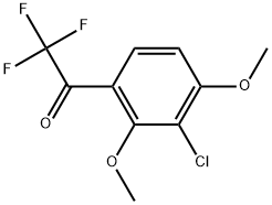 1-(3-Chloro-2,4-dimethoxyphenyl)-2,2,2-trifluoroethanone Structure